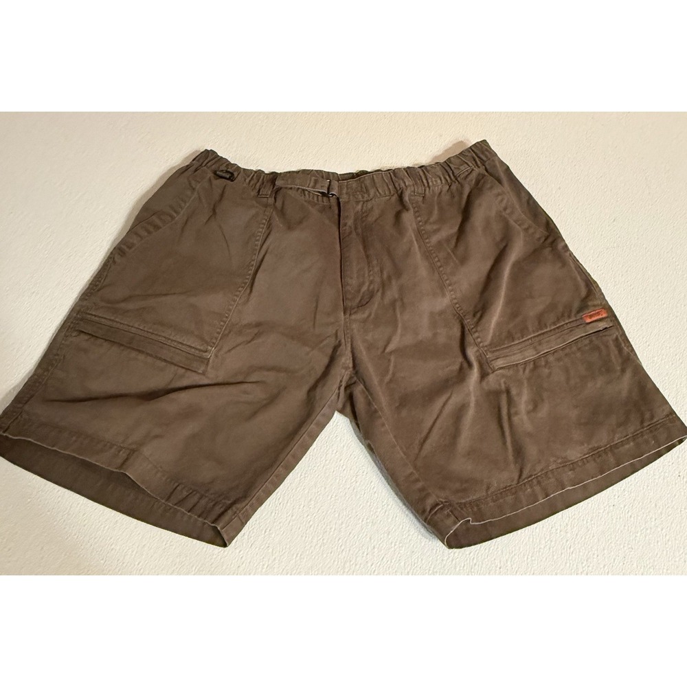 Jeep Men's Size XL Brown Stretch Cargo Shorts Hiking Camping Rugged